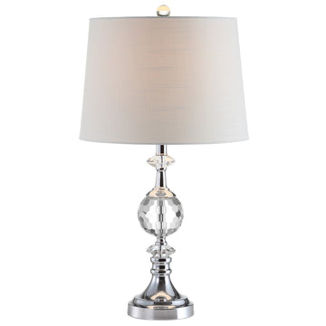 Channing 25.5" LED Crystal/Metal Table Lamp - JONATHAN Y